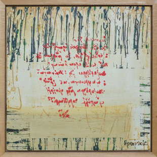 Prayer words ( acrylic on canvas, 40/40cm) 